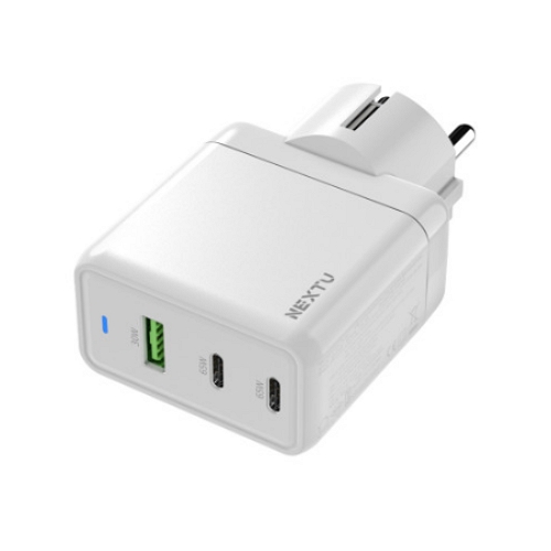 이지넷유비쿼터스 NEXTU PD PPS 65W 3포트 GaN 접지형 충전기 ZH-3U24T_이미지