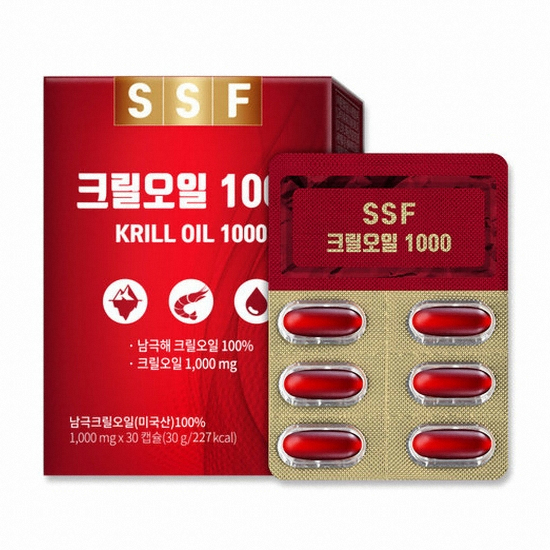 순수식품  SSF 크릴오일 1000 30캡슐 (1개)