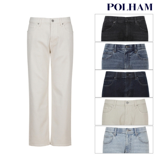 폴햄 남성 컴포트 스트레이트핏 데님 팬츠_PHE1DP1033_이미지