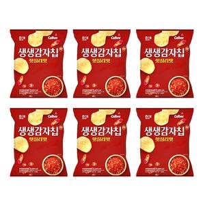 해태제과 생생감자칩 핫칠리맛 55g (6개)