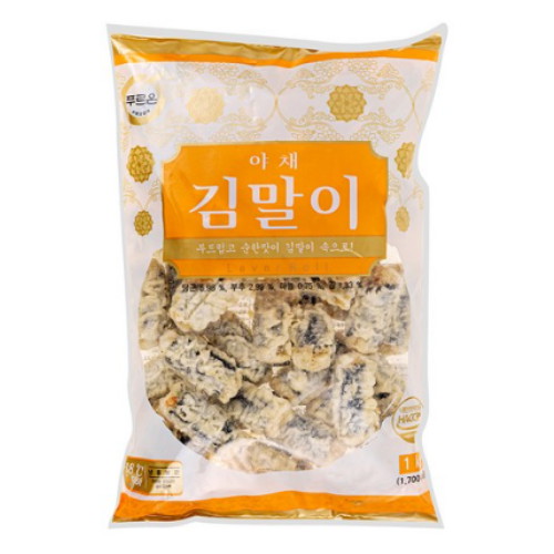 푸르온 야채 김말이 1kg이미지입니다. 누르면 해당 게시물로 새창이동합니다.