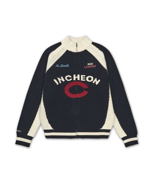 무신사 스탠다드 SSG LANDERS SSG랜더스 x SSG랜더스 25 니트집업 자켓 172022