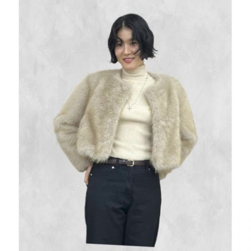 보라끌레르 PICK 소프트 퍼 크롭 자켓 베이지 MDJK047BEIGE 257002 FE5531850-E2B