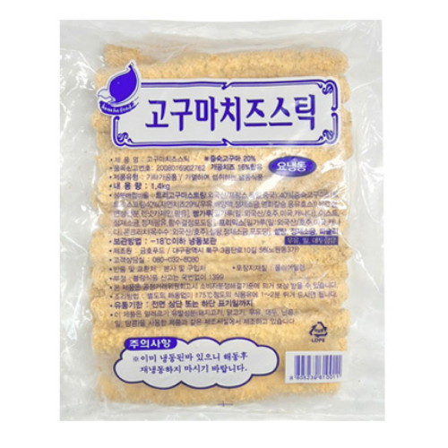 금호푸드 고구마치즈스틱 1.4kg (1개)_이미지