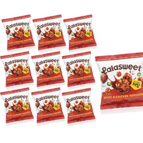 라라스윗 저당 매콤닭강정 팝콘 30g (10개)_이미지