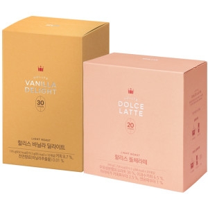 할리스 바닐라딜라이트 30T+돌체라떼 20T