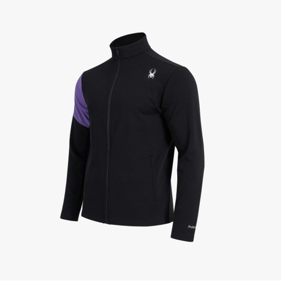 스파이더 프로웹 빅 로고 집업 재킷 SPGFCNFT211MBLK_이미지