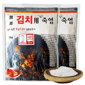 개암식품 2회 김치용 죽염 1kg (2개)_이미지