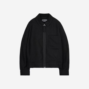 자크뮈스 PRTPRTSHOP 르 블루종 리누 블랙 Jacquemus LE BLOUSON LINU 607134