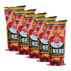 오뚜기 LIGHT&JOY 1/2 하프 케찹 760g (5개)