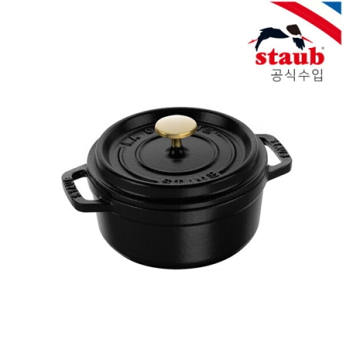 스타우브 원형 꼬꼬떼 블랙(ST101625) (12cm)_이미지