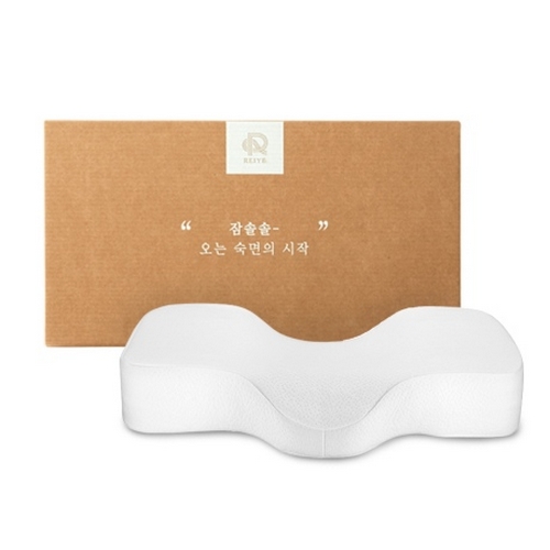 리빙제이 항균 텐셀 잠솔솔 경추베개 (1개, 60x32x6.5/8.5cm)_이미지