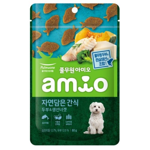 아미오 자연담은 간식 두부&생선너겟 80g이미지입니다. 누르면 해당 게시물로 새창이동합니다.