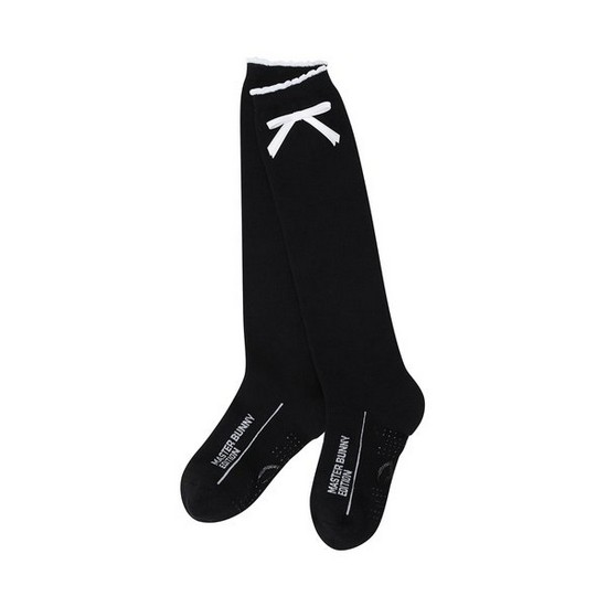 마스터바니에디션 물결 밴딩 리본 논슬립 니삭스 421F3SC107BK