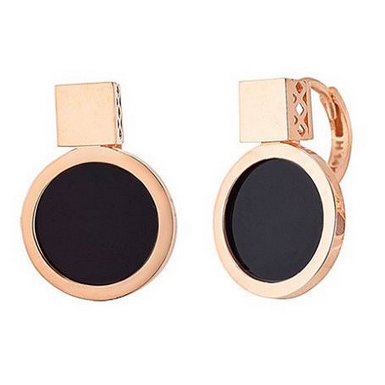 몰리즈 18K 팬쟈드 오닉스 귀걸이 S96141E