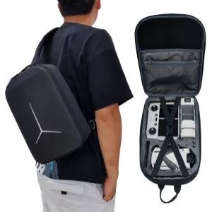<b>DJI</b> <b>매빅</b><b>미니</b>3 프로 MINI3 PRO 드론 악세사리 본체 휴대용 수납 보관 하드 케이스 가방 크로스백