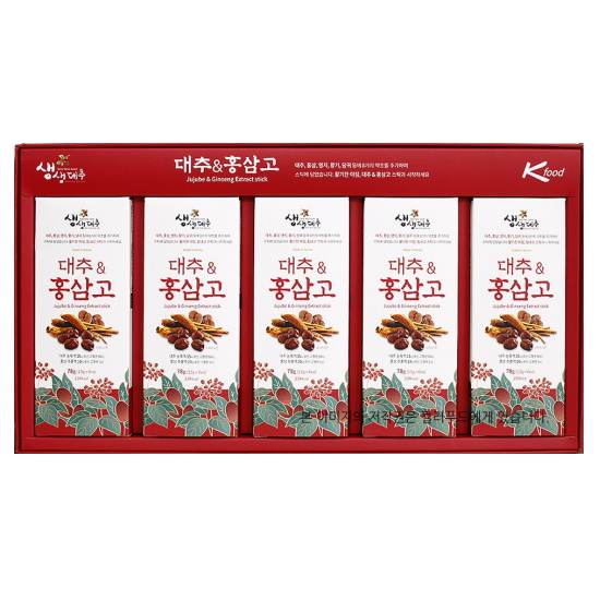 대흥 생생대추 대추 홍삼고 13g 30포이미지입니다. 누르면 해당 게시물로 새창이동합니다.