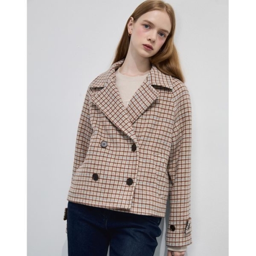 르샵 오버핏 더블 하프코트 자켓-LC41JK080