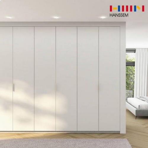 한샘 에디트 그레이 여닫이 붙박이장 심플형 (270cm)_이미지