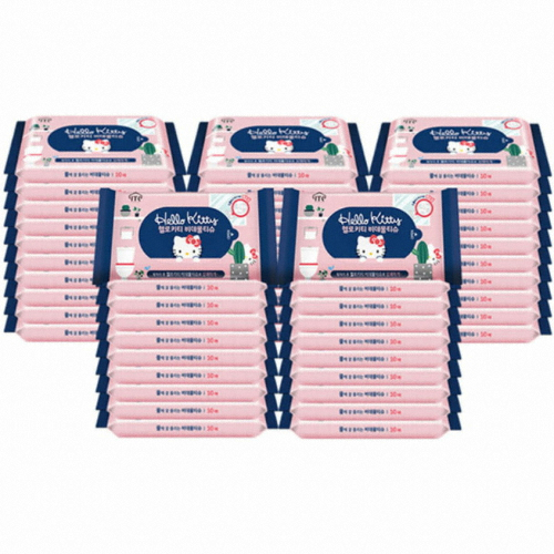 헬로키티 비데물티슈 리필형 10매 (50팩)_이미지