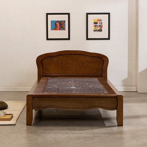 구들장 잠이든 V2 서랍형 돌침대 SS (홍칠보석)_이미지