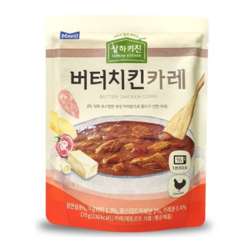 매일유업 상하키친 버터치킨카레 170g (18개)_이미지