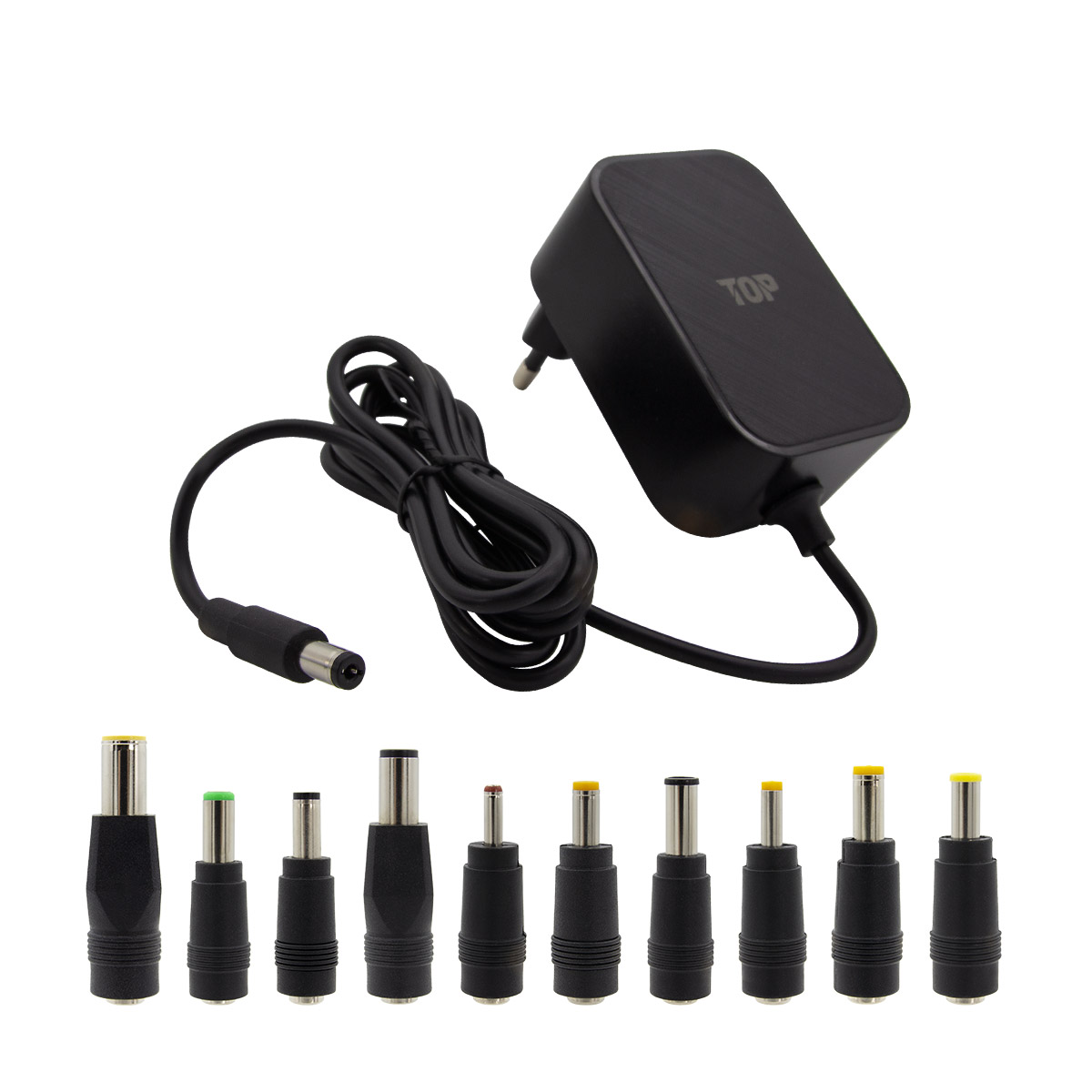 HDTOP DC 12V 3A 블랙 어댑터 (HT-AD192 / 10종 젠더)_이미지