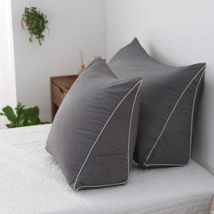 애프터식스 시리얼 삼각 등받이 쿠션 솜포함