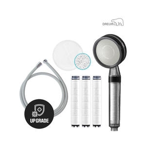 대림바스 디클린 샤워기+리필필터+세라믹볼+샤워호스 그레이 SET