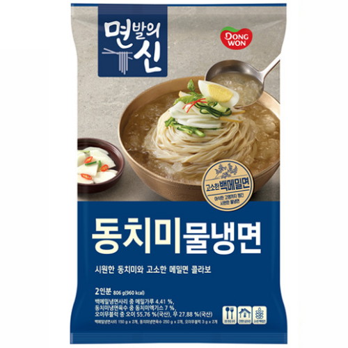 동원F&B 면발의 신 동치미물냉면 2인분 806g (1개)