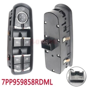 포르쉐 카이엔 마칸 파나메라 2011-2017 용 전면 좌측 파워 윈도우 스위치 단추 7PP959858AEDML 7PP959858M_이미지