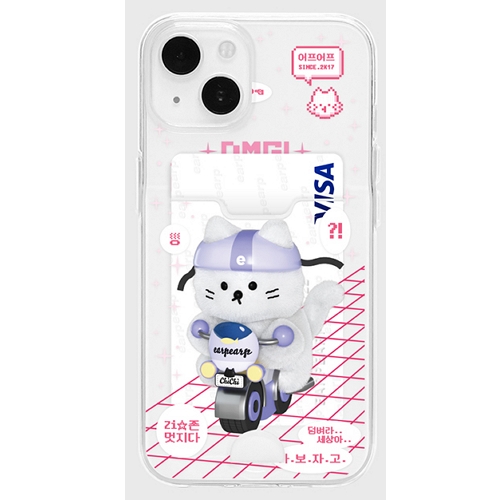 바이인터내셔널 어프어프 아이폰X/XS RIDER CHICHI 카드수납 젤리 케이스
