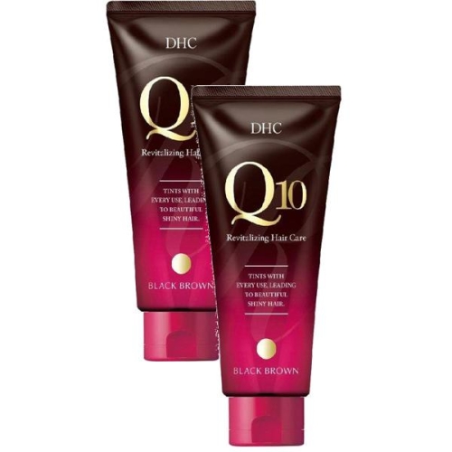 Q10 Revitalizing Hair Care 디에이치씨 큐텐 컬러 트리트먼트 블랙 브라운 150g 2팩