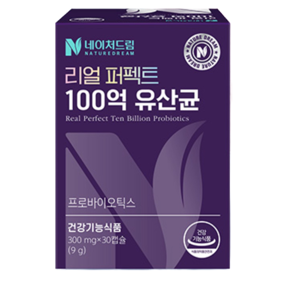 네이처드림 리얼 퍼펙트 100억 유산균 300mg 30캡슐
