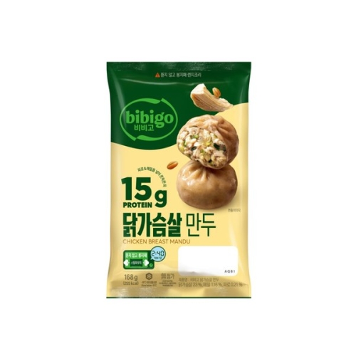 CJ제일제당 비비고 닭가슴살 고기만두 168g (9개)