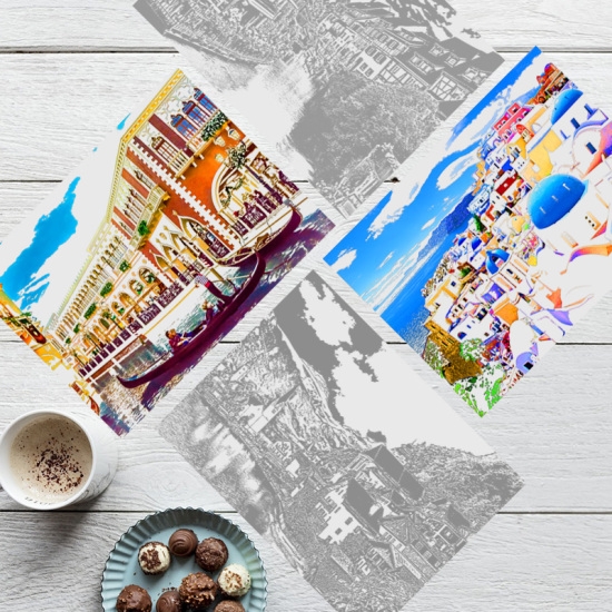 스크래치 스토리뷰 컬러링북 세계풍경 세트