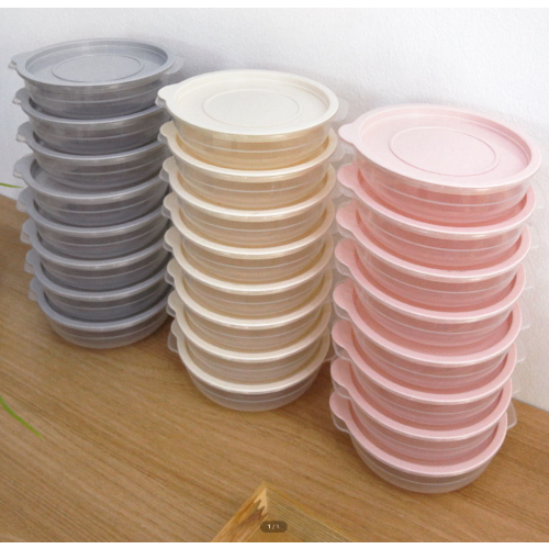 가쯔 심플쿡 냉동밥 원형 전자렌지용기 400ml (8개)_이미지