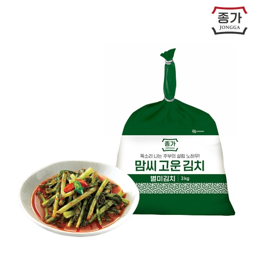 대상 종가 맘씨고운 열무김치 3kg (2개)_이미지