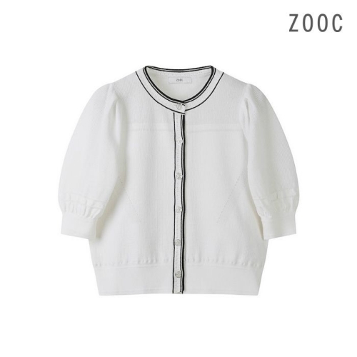 대현 ZOOC 컬러 라인 셔링 가디건 IV_Z242KSL009_이미지