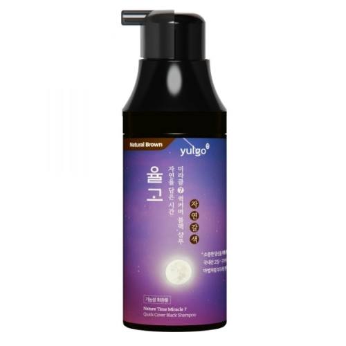 율고 자연을 담은 시간 염색샴푸 자연갈색 200ml (4개)_이미지