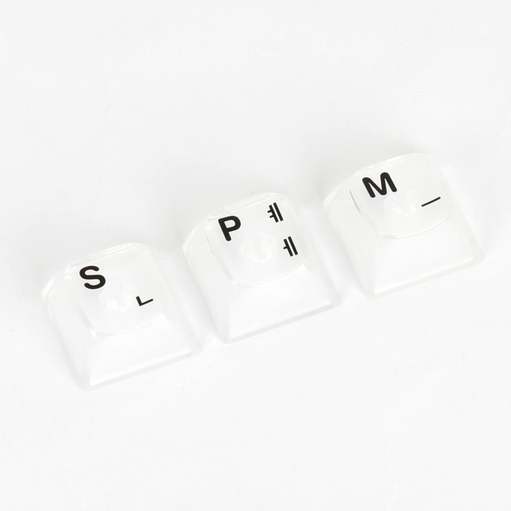 SPM PC 투명 실크인쇄 한영 키캡 165키 클리어_이미지
