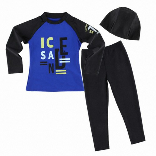 브레인스포츠 아이스샌드 BR-7712 남아 래쉬가드 수모 세트