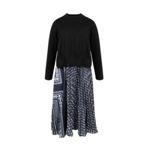 레코브 니트배색 원피스 LC31CYOP569S