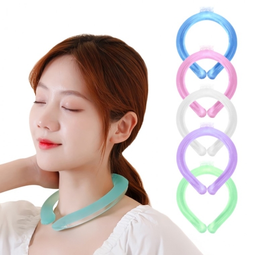 1+1 아이스넥쿨러 PCM 자동냉각 심리즈 넥밴드 bac41250Hv 본상품선택 블루+핑크