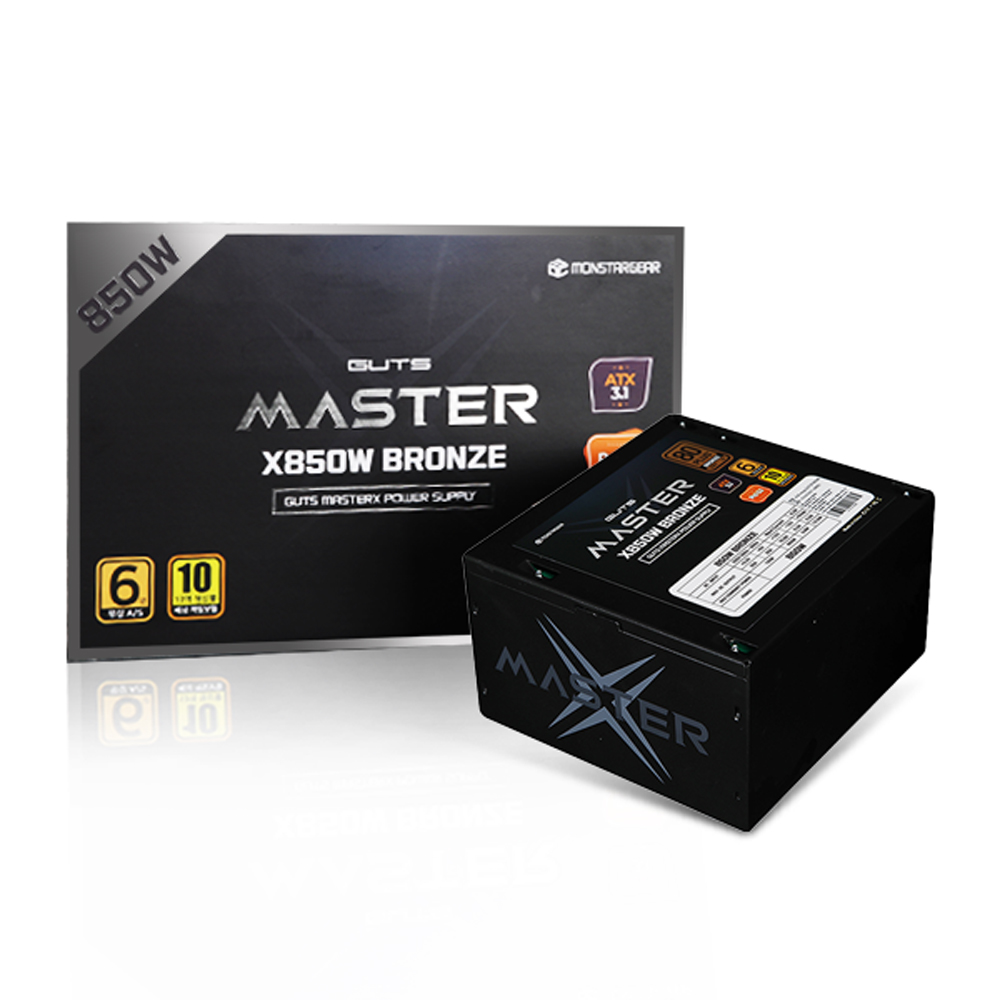 몬스타 가츠 MASTERX X<b>850W</b> 80PLUS브론즈 ATX3.1