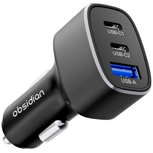 코모란트 옵시디언 차량용 60W 트리플 시거잭 초고속 USB 충전기 CT-CC68ACC_이미지
