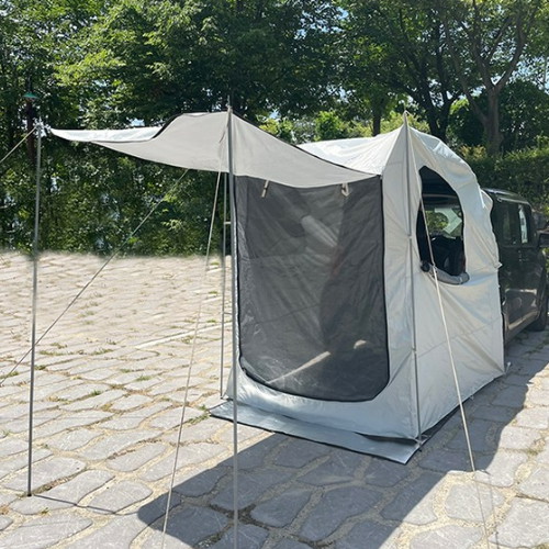 차차차 토레스 꼬리 텐트 실버베이지 확장형 우레탄 줄좌석