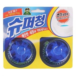 산도깨비 슈퍼청 변기세정제 40g 2개입 (2개)_이미지