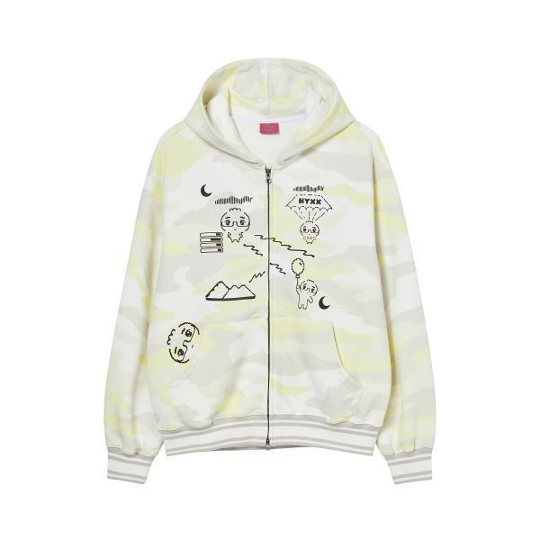 닉스 X NYGD ADVENTURE HOOD ZIPUP YELLOW NX25CPHZ01YE 3058610_이미지