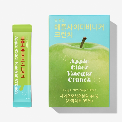 뉴트립 애플사이다비니거 크런치 1.2g 20포 (1개)_이미지